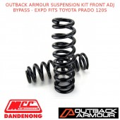 OUTBACK ARMOUR SUSPENSION KIT FRONT ADJ BYPASS - EXPD FITS TOYOTA PRADO 120S